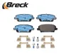 Bremsbelagsatz, Scheibenbremse Vorderachse BRECK 24087 00 701 10 Bild Bremsbelagsatz, Scheibenbremse Vorderachse BRECK 24087 00 701 10