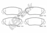 Bremsbelagsatz, Scheibenbremse BRECK 24337 00 701 00