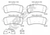 Bremsbelagsatz, Scheibenbremse Hinterachse BRECK 25163 00 553 00 Bild Bremsbelagsatz, Scheibenbremse Hinterachse BRECK 25163 00 553 00
