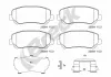 Bremsbelagsatz, Scheibenbremse Vorderachse BRECK 25564 00 701 10
