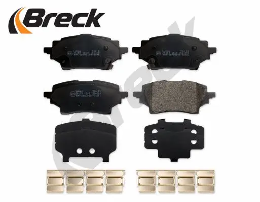 Bremsbelagsatz, Scheibenbremse Hinterachse BRECK 26153 00 704 00 Bild Bremsbelagsatz, Scheibenbremse Hinterachse BRECK 26153 00 704 00