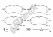 Bremsbelagsatz, Scheibenbremse BRECK 26407 00 651 00