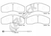 Bremsbelagsatz, Scheibenbremse BRECK 29160 00 703 00