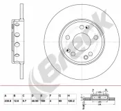 Bremsscheibe BRECK BR 010 SA100