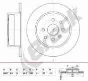 Bremsscheibe BRECK BR 019 SA100