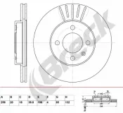 Bremsscheibe BRECK BR 313 VA100