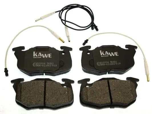 Bremsbelagsatz, Scheibenbremse Vorderachse KAWE 810006 Bild Bremsbelagsatz, Scheibenbremse Vorderachse KAWE 810006