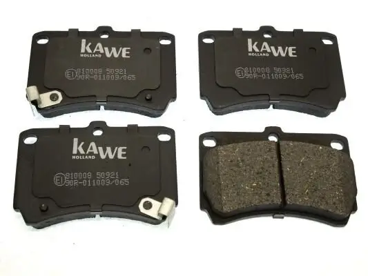 Bremsbelagsatz, Scheibenbremse Vorderachse KAWE 810008 Bild Bremsbelagsatz, Scheibenbremse Vorderachse KAWE 810008