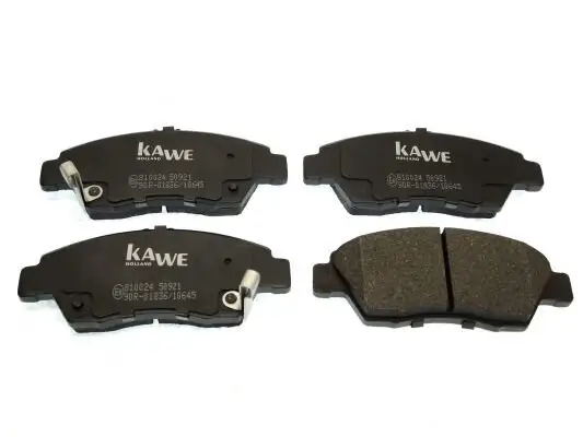 Bremsbelagsatz, Scheibenbremse Vorderachse KAWE 810024 Bild Bremsbelagsatz, Scheibenbremse Vorderachse KAWE 810024