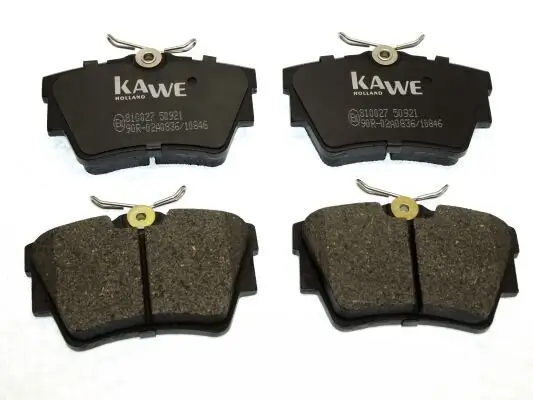 Bremsbelagsatz, Scheibenbremse Hinterachse KAWE 810027 Bild Bremsbelagsatz, Scheibenbremse Hinterachse KAWE 810027
