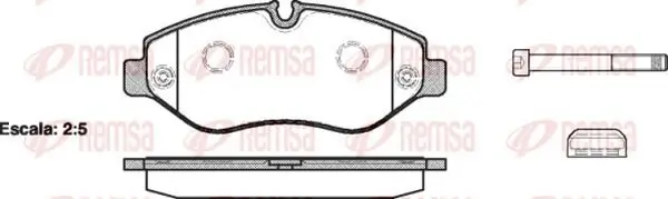 Bremsbelagsatz, Scheibenbremse KAWE 1245 00