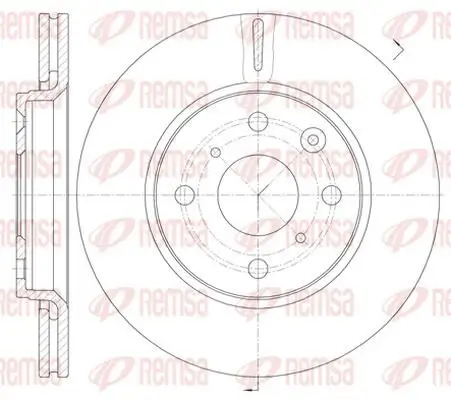 Bremsscheibe KAWE 61003 10