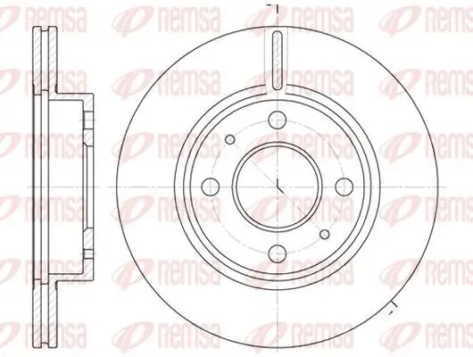 Bremsscheibe KAWE 6105 10