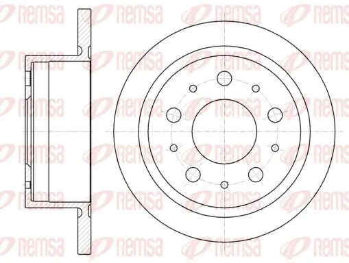 Bremsscheibe KAWE 61057 00 Bild Bremsscheibe KAWE 61057 00