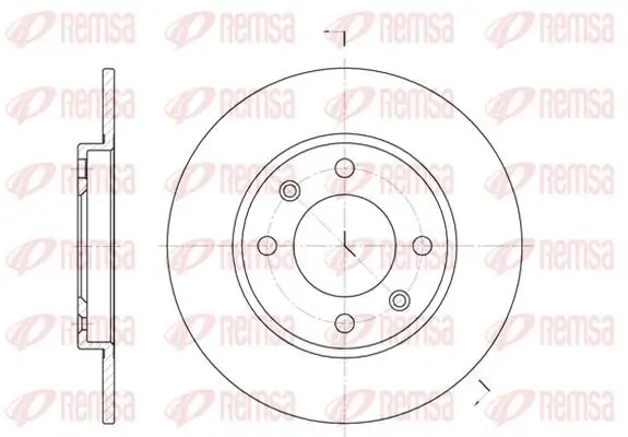 Bremsscheibe Hinterachse KAWE 6128 00