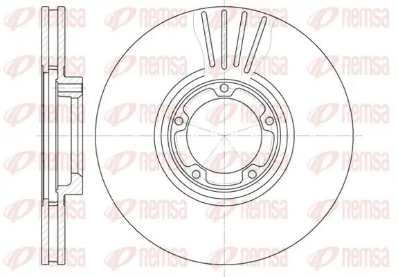 Bremsscheibe KAWE 6518 10