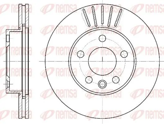 Bremsscheibe KAWE 6551 10