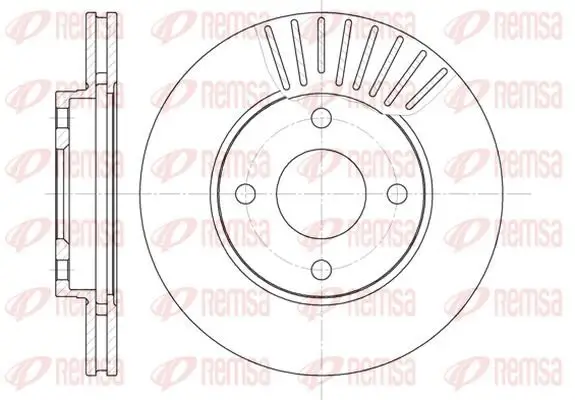 Bremsscheibe KAWE 6575 10