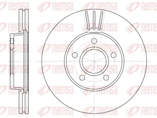 Bremsscheibe KAWE 6710 10