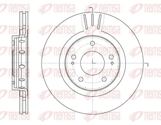 Bremsscheibe Vorderachse KAWE 6896 10