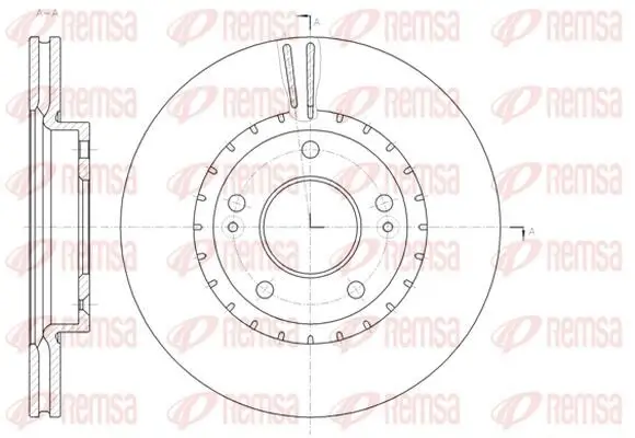 Bremsscheibe KAWE 61434 10