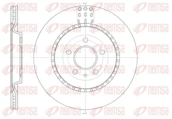 Bremsscheibe KAWE 61492 10