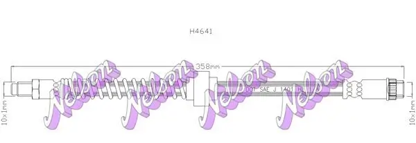 Bremsschlauch KAWE H4641