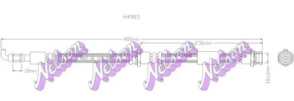 Bremsschlauch KAWE H4903