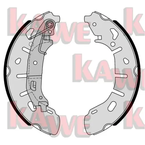 Bremsbackensatz KAWE 01101 Bild Bremsbackensatz KAWE 01101