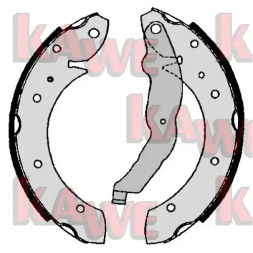 Bremsbackensatz KAWE 06860 Bild Bremsbackensatz KAWE 06860