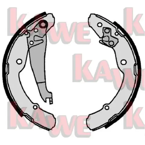Bremsbackensatz KAWE 07300 Bild Bremsbackensatz KAWE 07300