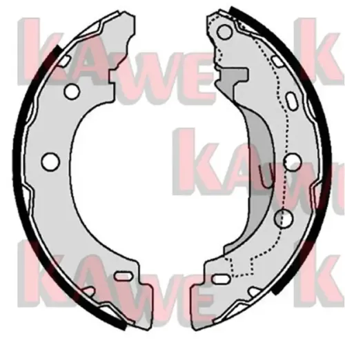 Bremsbackensatz KAWE 07330 Bild Bremsbackensatz KAWE 07330