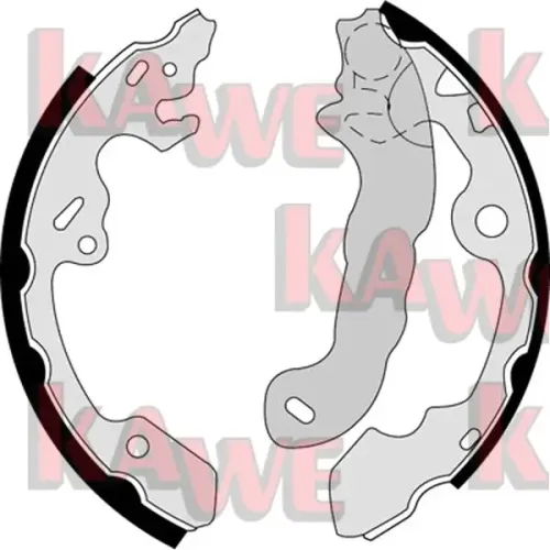 Bremsbackensatz KAWE 07380 Bild Bremsbackensatz KAWE 07380