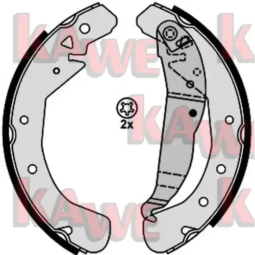 Bremsbackensatz KAWE 08210 Bild Bremsbackensatz KAWE 08210