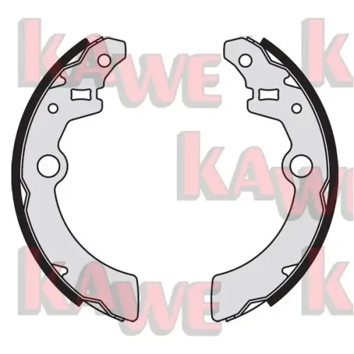 Bremsbackensatz KAWE 09070 Bild Bremsbackensatz KAWE 09070