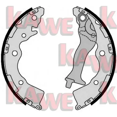 Bremsbackensatz KAWE 09350 Bild Bremsbackensatz KAWE 09350