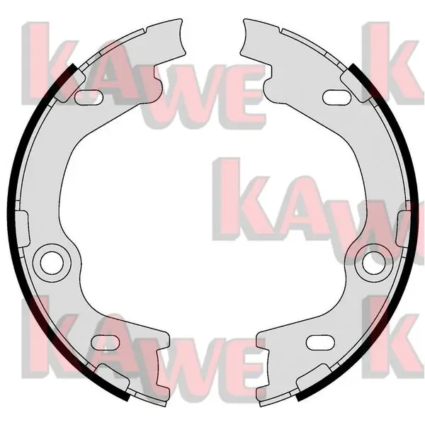 Bremsbackensatz, Feststellbremse KAWE 09630