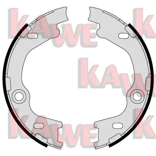 Bremsbackensatz, Feststellbremse KAWE 09630 Bild Bremsbackensatz, Feststellbremse KAWE 09630
