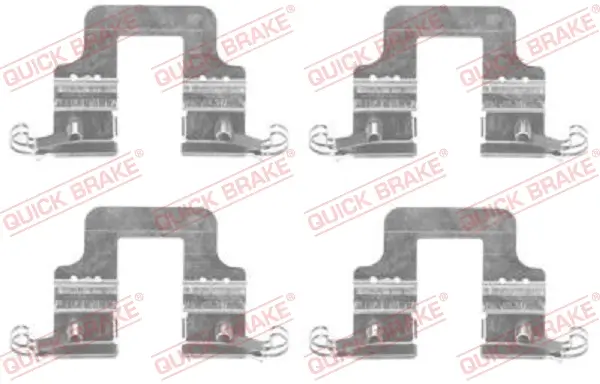Zubehörsatz, Scheibenbremsbelag Hinterachse KAWE 109-1766