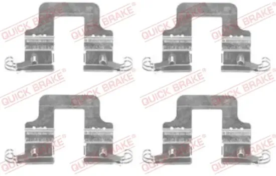 Zubehörsatz, Scheibenbremsbelag Hinterachse KAWE 109-1766 Bild Zubehörsatz, Scheibenbremsbelag Hinterachse KAWE 109-1766