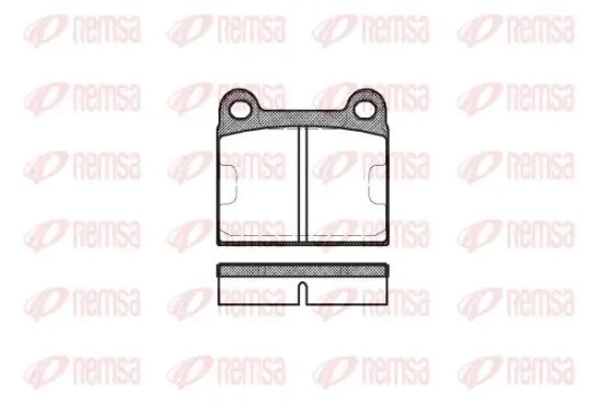 Bremsbelagsatz, Scheibenbremse Vorderachse KAWE 0006 60 Bild Bremsbelagsatz, Scheibenbremse Vorderachse KAWE 0006 60