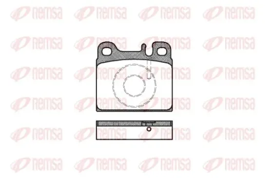 Bremsbelagsatz, Scheibenbremse Hinterachse KAWE 0006 88 Bild Bremsbelagsatz, Scheibenbremse Hinterachse KAWE 0006 88