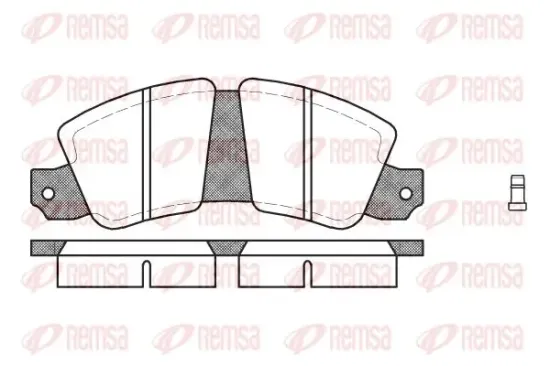 Bremsbelagsatz, Scheibenbremse Hinterachse KAWE 0023 02 Bild Bremsbelagsatz, Scheibenbremse Hinterachse KAWE 0023 02