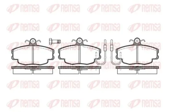 Bremsbelagsatz, Scheibenbremse Vorderachse KAWE 0141 02 Bild Bremsbelagsatz, Scheibenbremse Vorderachse KAWE 0141 02