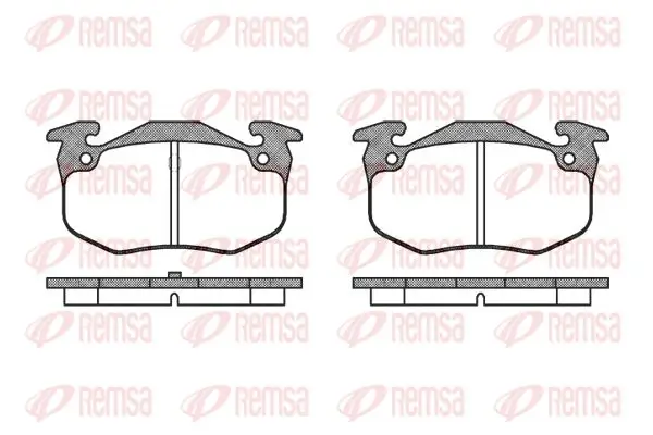 Bremsbelagsatz, Scheibenbremse Hinterachse KAWE 0144 50