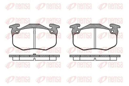 Bremsbelagsatz, Scheibenbremse Hinterachse KAWE 0144 50 Bild Bremsbelagsatz, Scheibenbremse Hinterachse KAWE 0144 50
