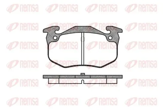Bremsbelagsatz, Scheibenbremse Hinterachse KAWE 0144 60 Bild Bremsbelagsatz, Scheibenbremse Hinterachse KAWE 0144 60