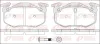 Bremsbelagsatz, Scheibenbremse Hinterachse KAWE 0144 70
