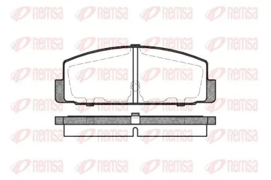 Bremsbelagsatz, Scheibenbremse Hinterachse KAWE 0179 30 Bild Bremsbelagsatz, Scheibenbremse Hinterachse KAWE 0179 30