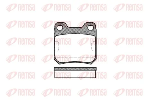 Bremsbelagsatz, Scheibenbremse Hinterachse KAWE 0239 00